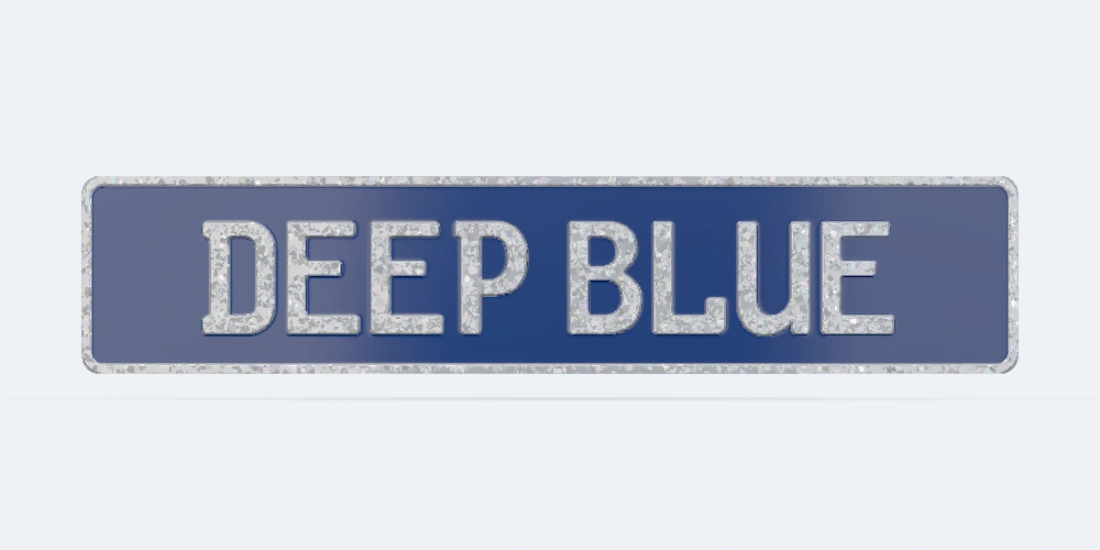 Deep Blue dekoratif plaka
