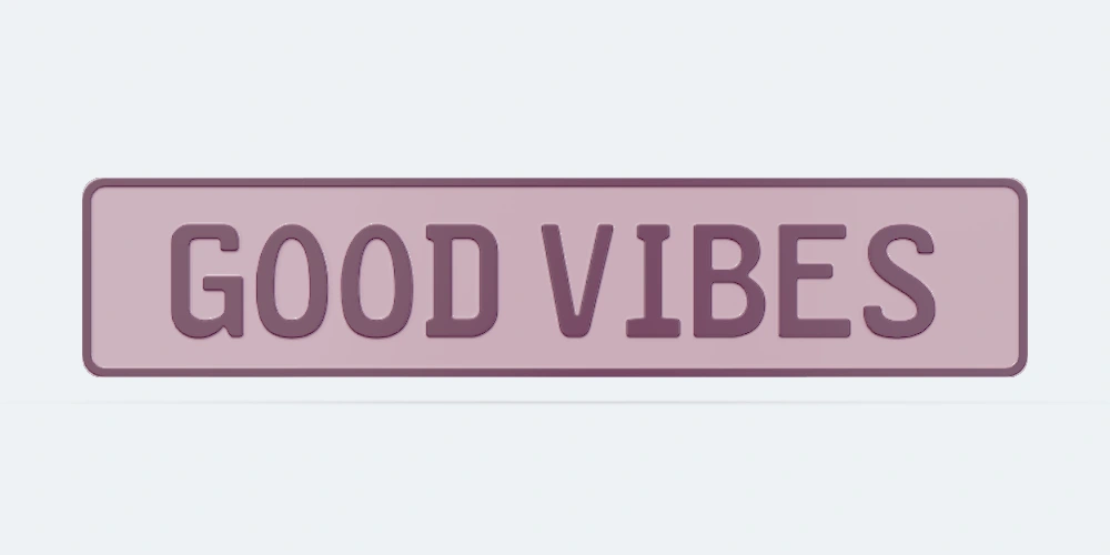 Good Vibes dekoratif plaka