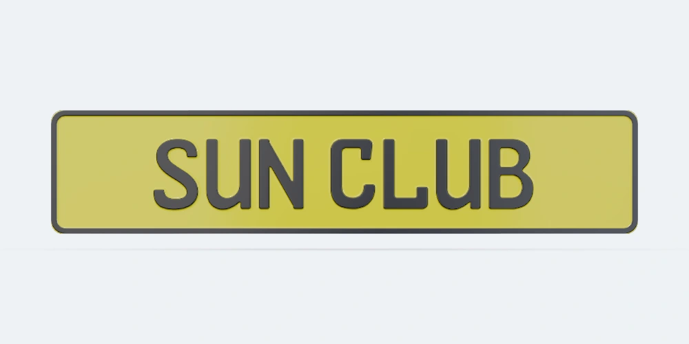Lemon Club dekoratif plaka