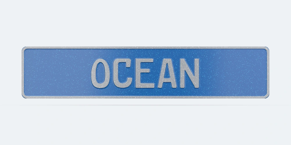 Ocean Spark dekoratif plaka