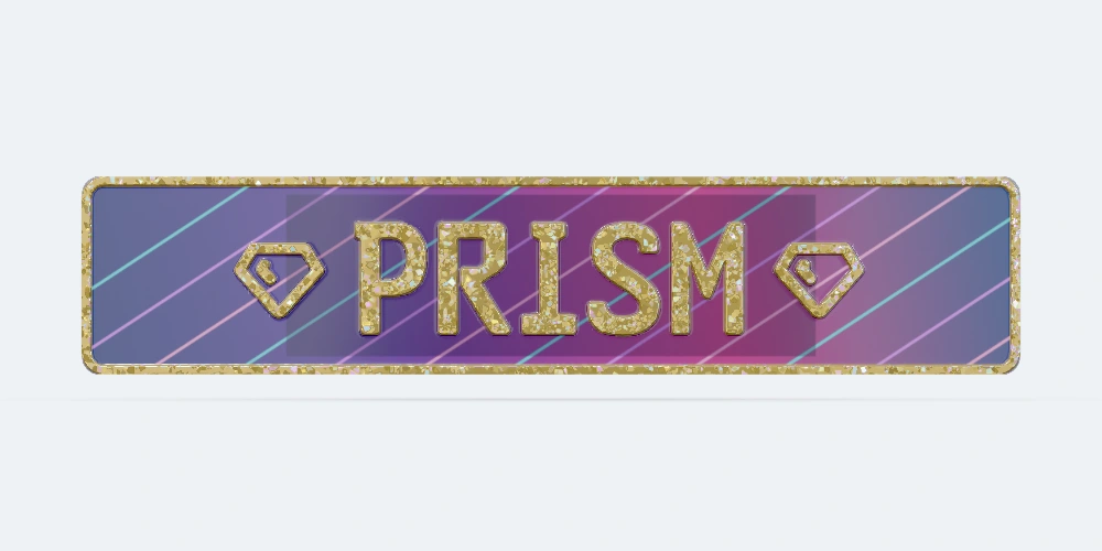 Prism Club dekoratif plaka