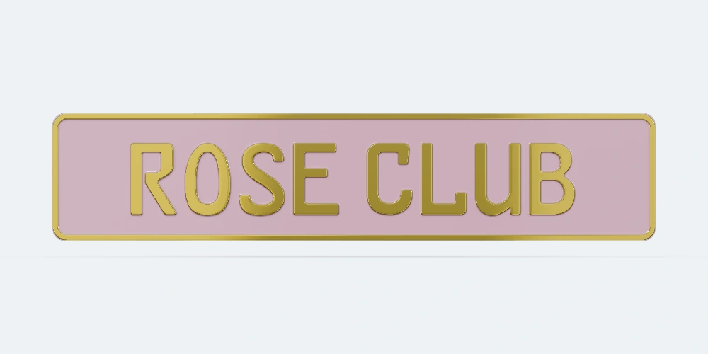 Rose Studio dekoratif plaka