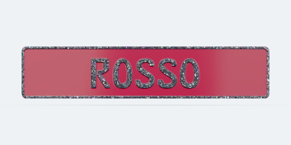 Rosso Racing dekoratif plaka