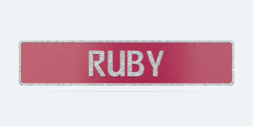 Ruby Spark dekoratif plaka