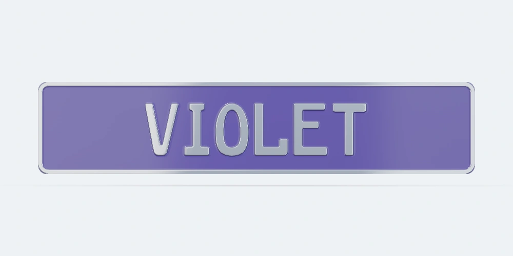 Violet Night dekoratif plaka
